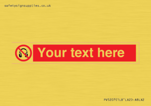 Custom No Headphones Sign